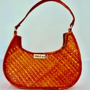 WOVEN PURSE HALF MOON #1