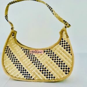 WOVEN PURSE HALF MOON #9
