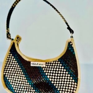 WOVEN PURSE HALF MOON #2