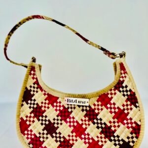 WOVEN PURSE HALF MOON #10