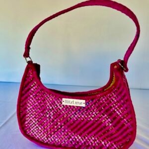 WOVEN PURSE HALF MOON #11