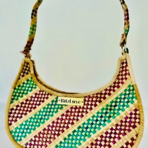 WOVEN PURSE HALF MOON #13