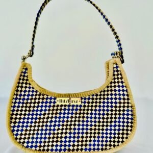 WOVEN PURSE HALF MOON #5