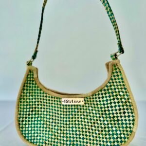 WOVEN PURSE HALF MOON #19