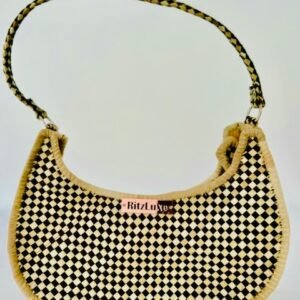 WOVEN PURSE HALF MOON #20
