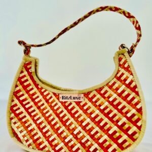 WOVEN PURSE HALF MOON #27