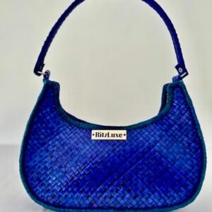 WOVEN PURSE HALF MOON #21