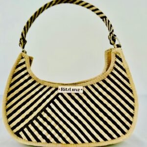 WOVEN PURSE HALF MOON #23